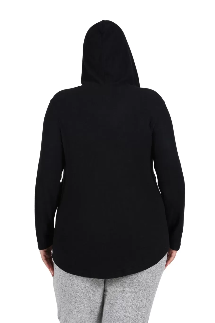 La Cera™ Camiseta Acogedora Con Capucha De Talla Grande^ Más Ropa Cómoda