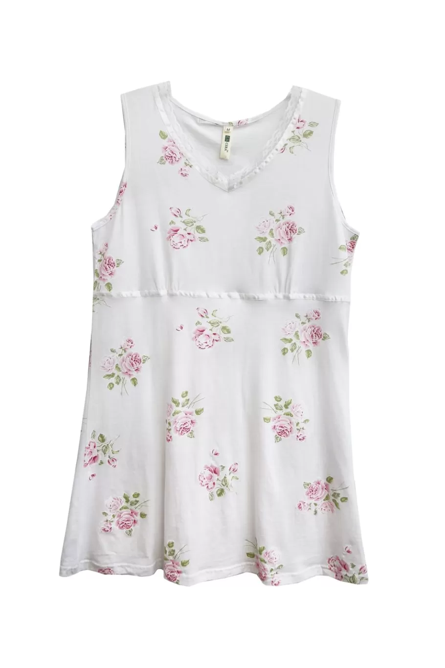 La Cera™ Camisola De Punto De Algodon Con Estampado Floral - Tallas Grandes^ Más Ropa De Dormir