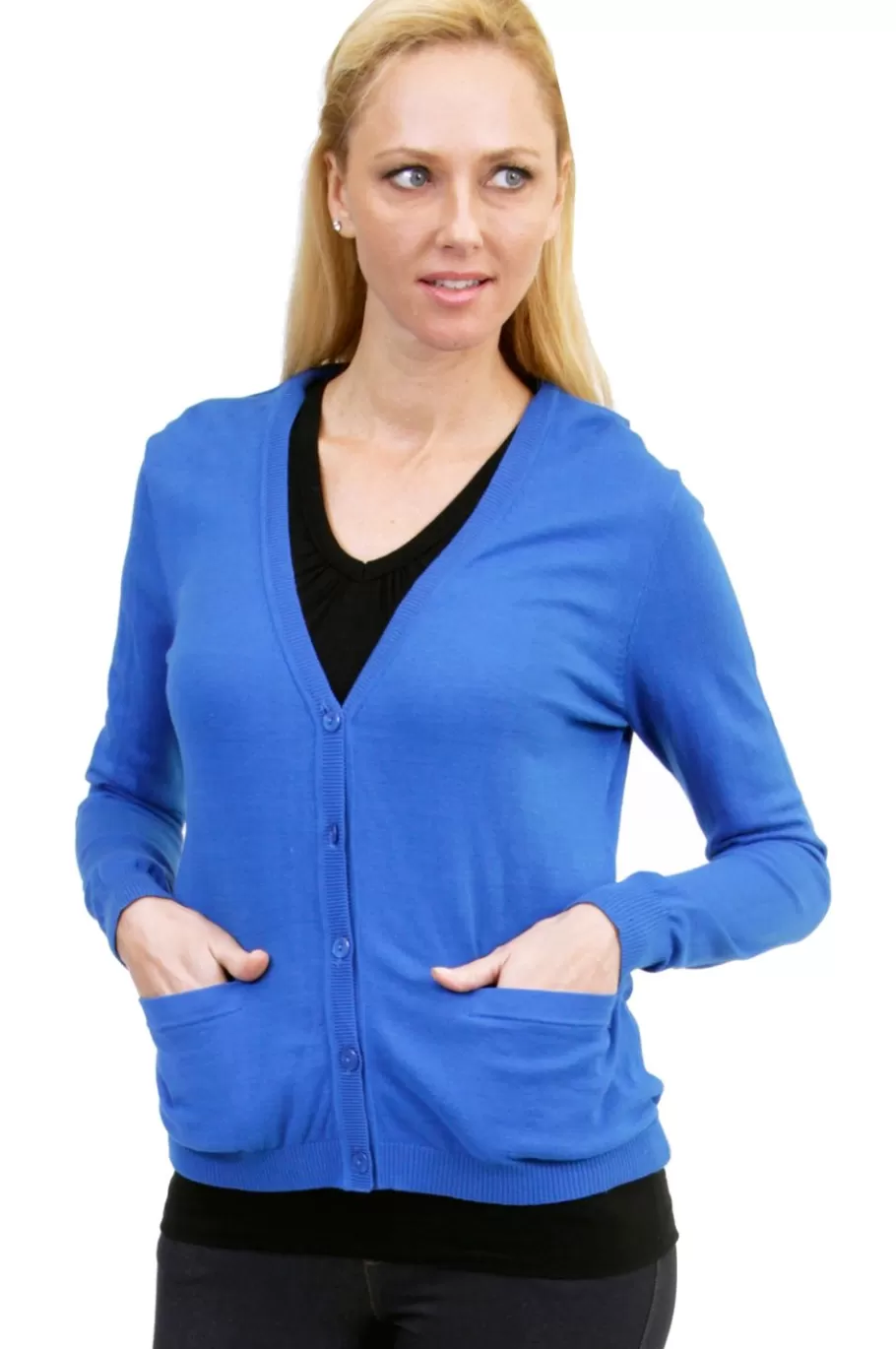 La Cera™ Cardigan De Manga Larga Con Bolsillos La Cera - Talla Grande^ Plus Tops