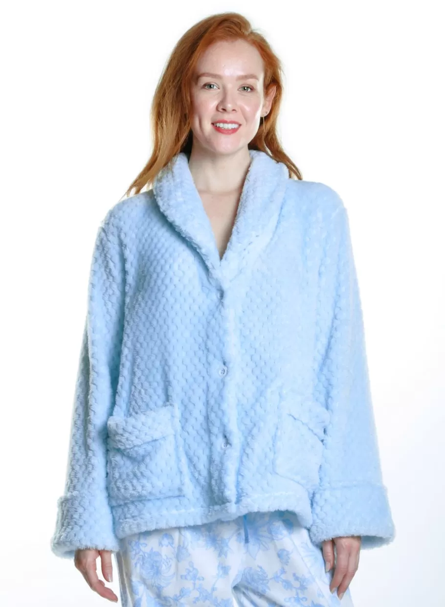 La Cera™ Chaqueta De Cama De Forro Polar De Panal De Talla Grande^ Chaquetas De Cama