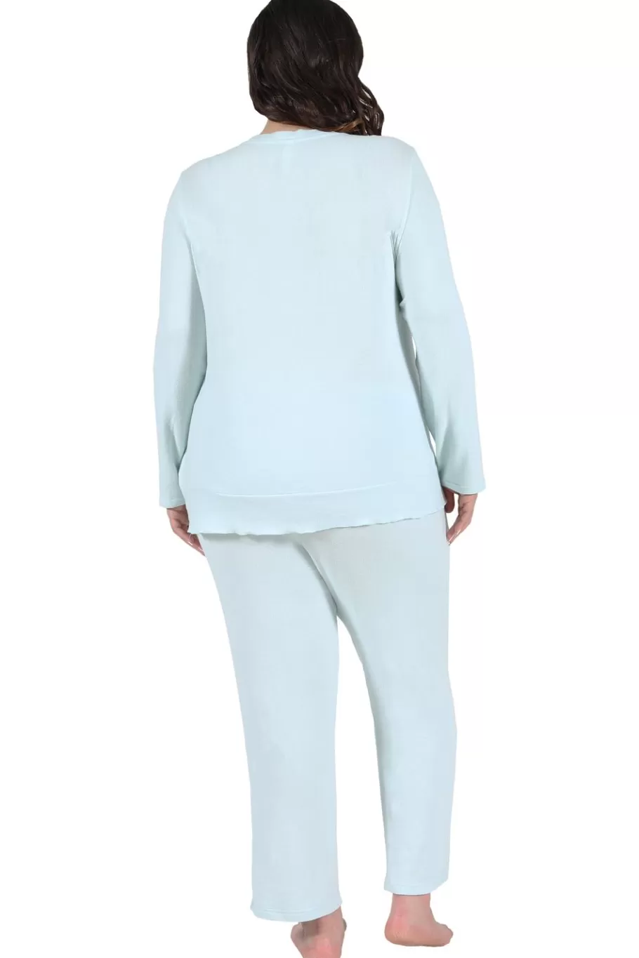 La Cera™ Conjunto De Pijama Con Broche A Presion De Talla Grande De The Comfort^ Más Ropa Cómoda