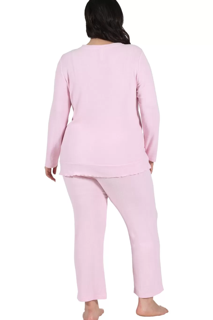 La Cera™ Conjunto De Pijama Con Broche A Presion De Talla Grande De The Comfort^ Más Ropa Cómoda