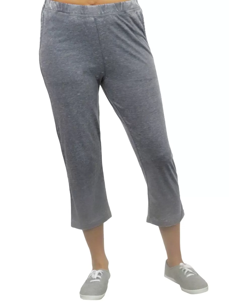 La Cera™ Pantalon Corto De Punto Suave Y Flexible^ Fondos