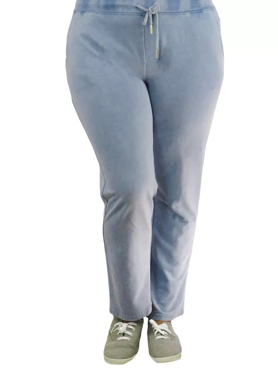La Cera™ Pantalones Con Cordon De Felpa Francesa Jaspeados - Tallas Grandes^ Más Ropa Cómoda