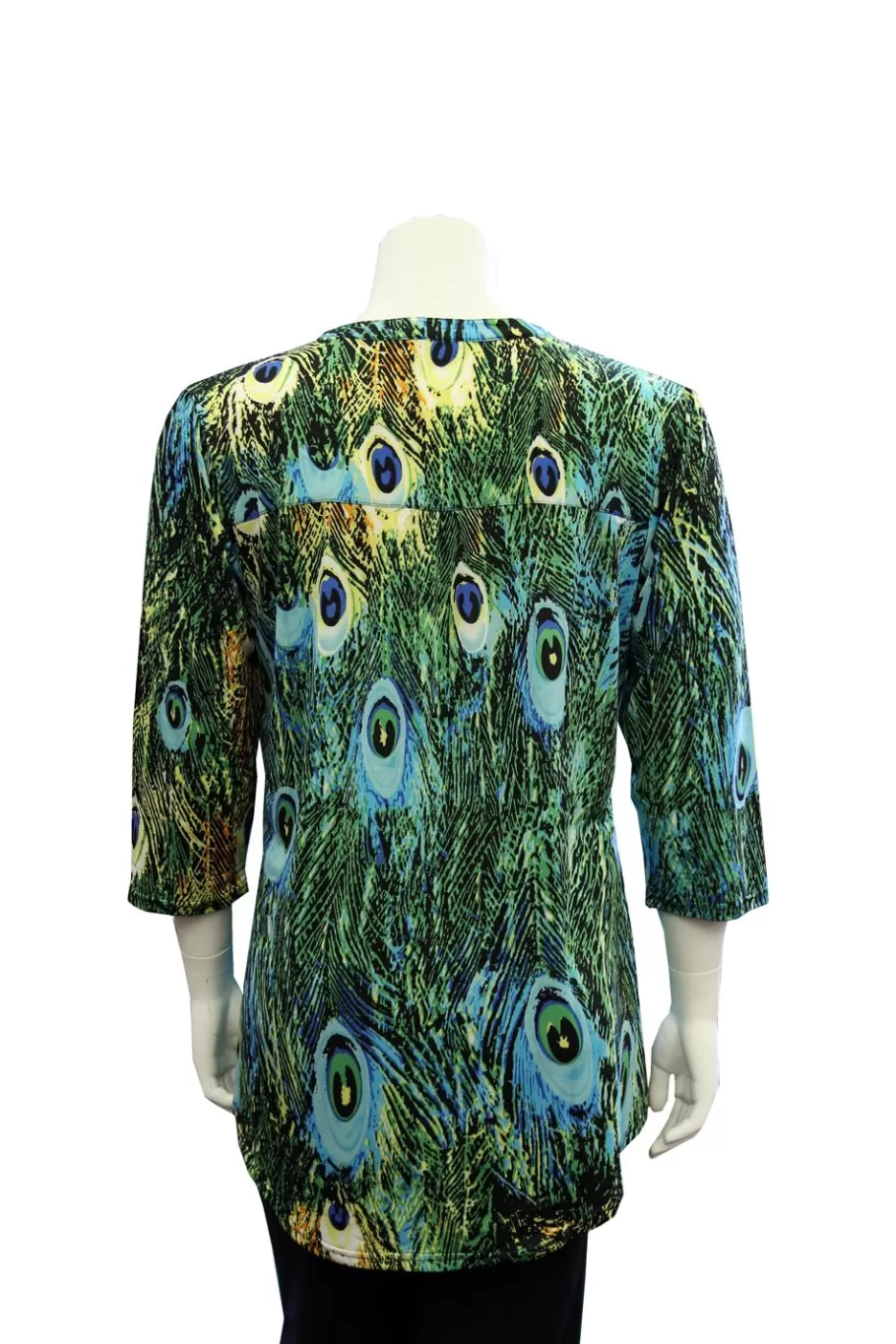 La Cera™ Tunica Estampada Con Frente Plisado La Cera Talla Grande^ Plus Tops