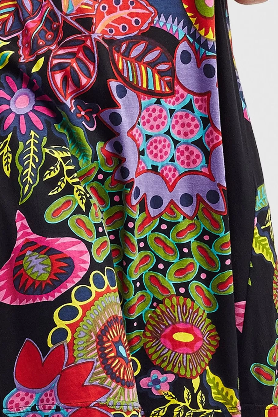 La Cera™ Vestido De Manga Corta Con Estampado Floral Novedoso De La Cera^ Vestidos De Punto