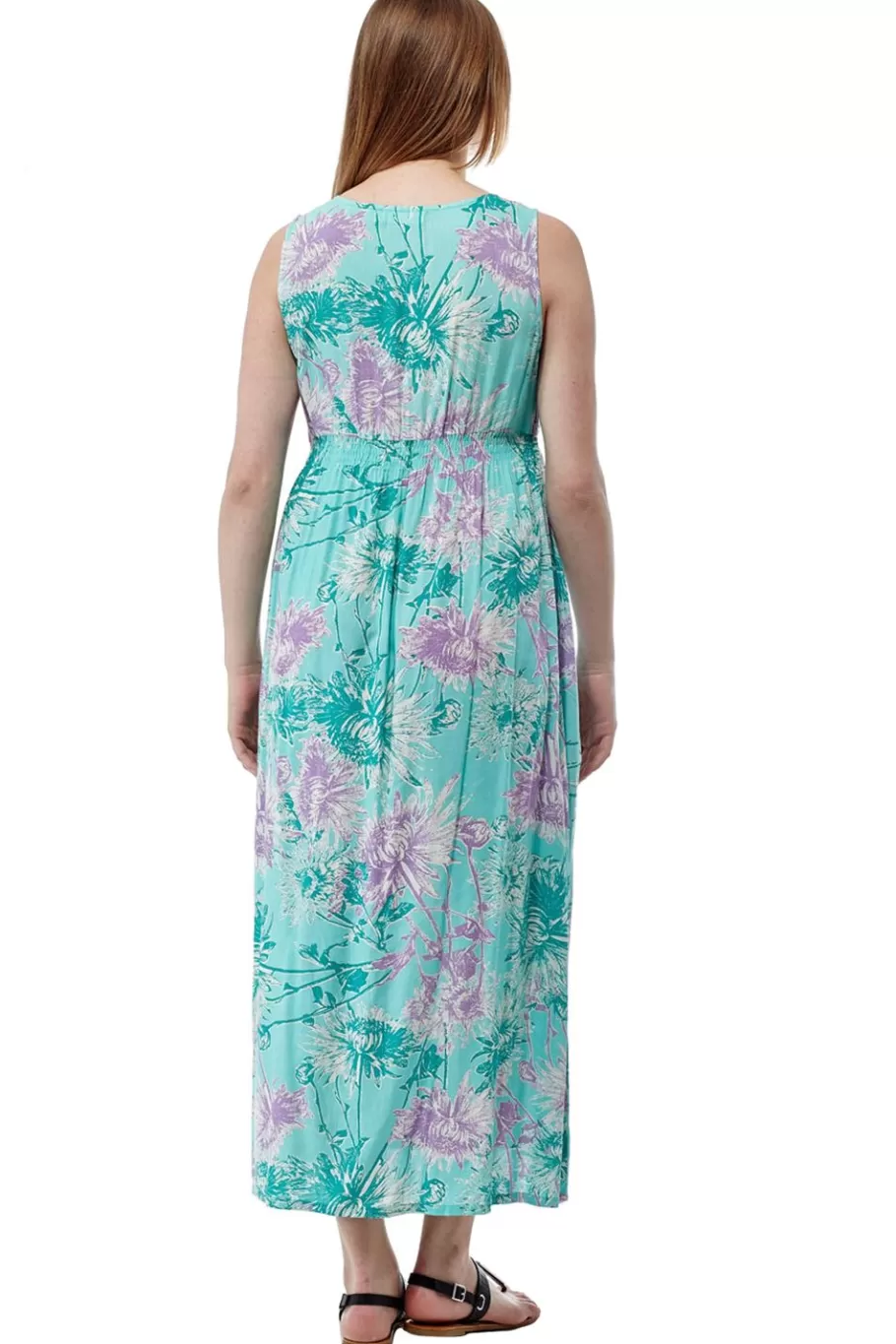 La Cera™ Vestido Largo Sin Mangas Con Cuello En V La Cera^ Vestidos Tejidos
